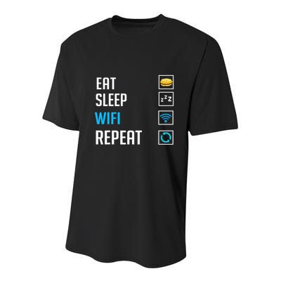 Wifi Router Internet Password Quotes Computer Wlan Youth Performance Sprint T-Shirt