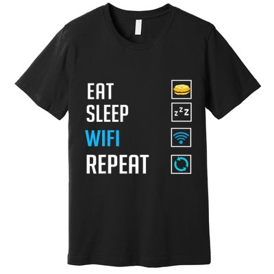 Wifi Router Internet Password Quotes Computer Wlan Premium T-Shirt