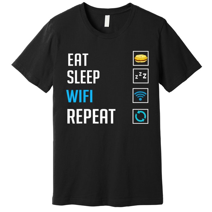 Wifi Router Internet Password Quotes Computer Wlan Premium T-Shirt