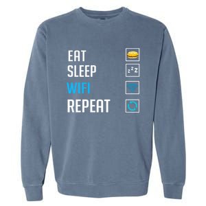 Wifi Router Internet Password Quotes Computer Wlan Garment-Dyed Sweatshirt