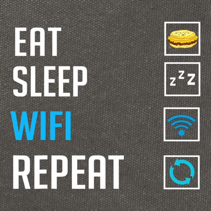 Wifi Router Internet Password Quotes Computer Wlan Cotton Canvas Backpack