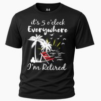 Womens Retirement It's 5 O'Clock Everywhere I'm Retired Summer Performance Shirt