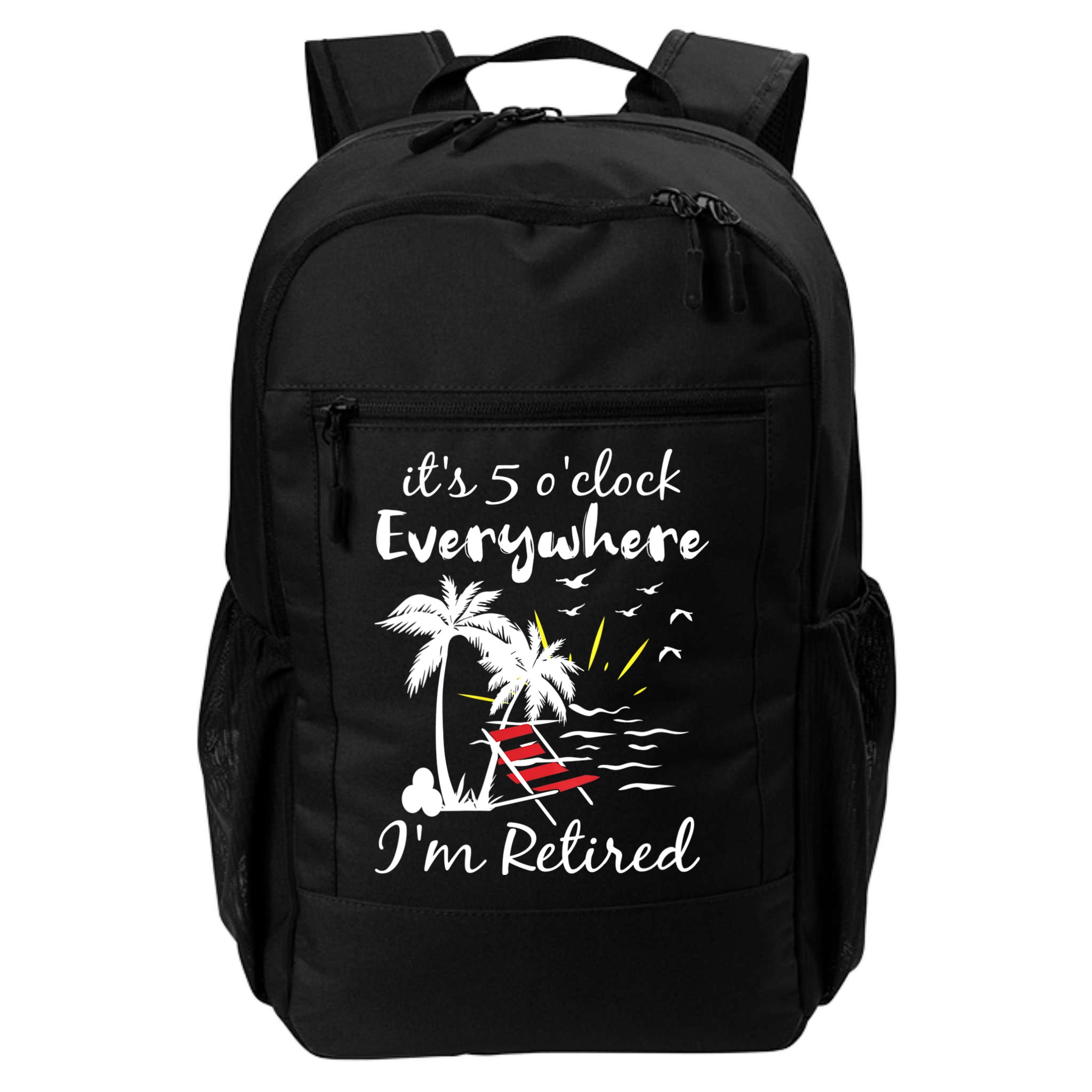 Womens Retirement It's 5 O'Clock Everywhere I'm Retired Summer Backpack