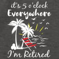 Womens Retirement It's 5 O'Clock Everywhere I'm Retired Summer Vector Backpack