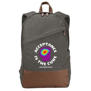 Wear Red Instead In April For REDinstead Autism Awareness Cotton Canvas Backpack