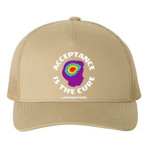 Wear Red Instead In April For REDinstead Autism Awareness Yupoong Adult 5-Panel Trucker Hat