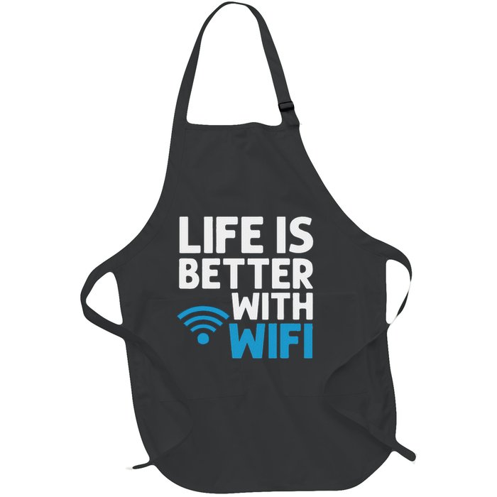 Wifi Router Internet Password Quotes Computer Wlan Full-Length Apron With Pockets