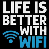 Wifi Router Internet Password Quotes Computer Wlan 7-Panel Snapback Hat