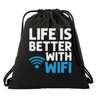 Wifi Router Internet Password Quotes Computer Wlan Drawstring Bag
