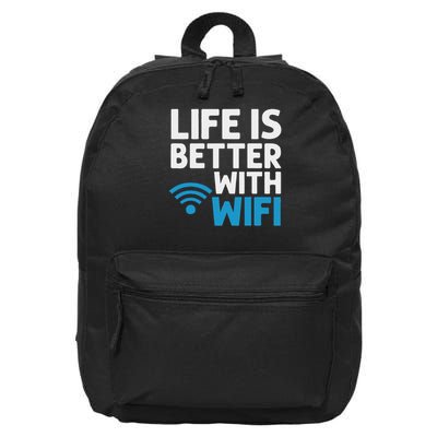 Wifi Router Internet Password Quotes Computer Wlan 16 in Basic Backpack