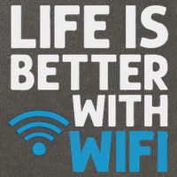 Wifi Router Internet Password Quotes Computer Wlan Cotton Canvas Backpack