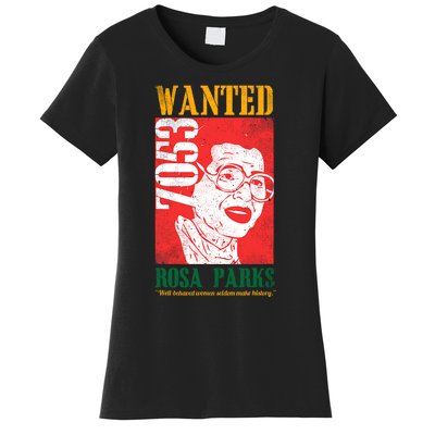 Wanted Rosa Inspirational Black History Month Gift Women's T-Shirt