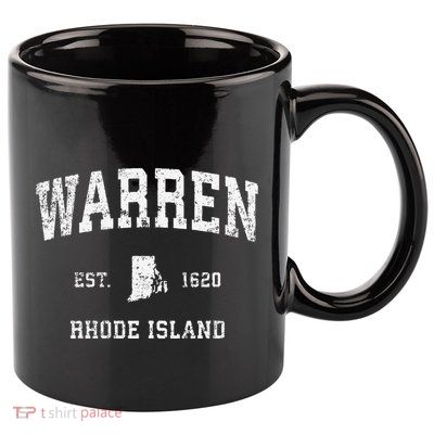 Warren Rhode Island Ri Vintage Athletic Sports 11oz C Handle Ceramic Mug