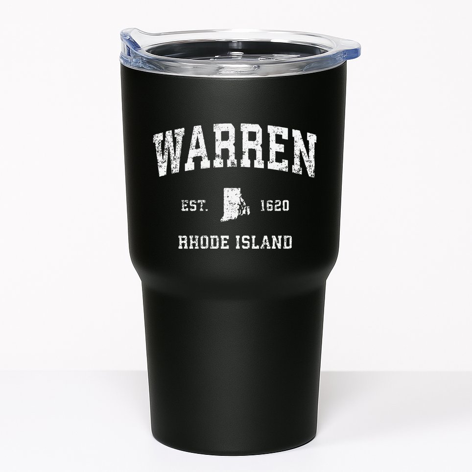 Warren Rhode Island Ri Vintage Athletic Sports Tumbler