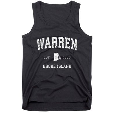 Warren Rhode Island Ri Vintage Athletic Sports Tank Top