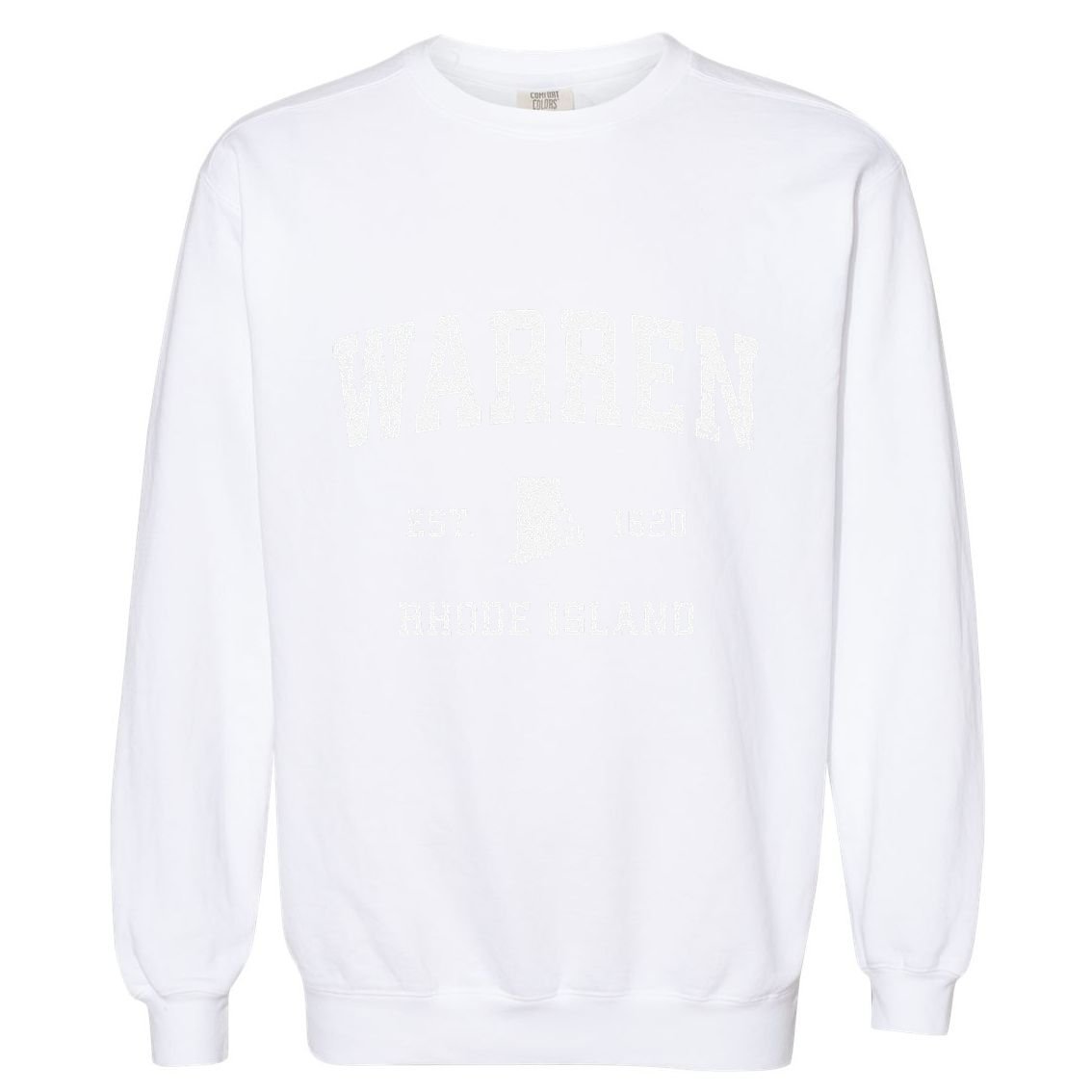 Warren Rhode Island Ri Vintage Athletic Sports Garment-Dyed Sweatshirt