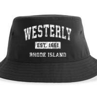 Westerly Rhode Island Ri Vintage Established Sports Sustainable Bucket Hat