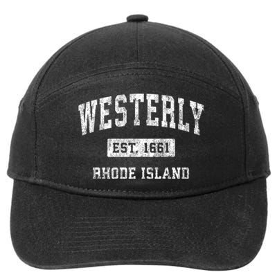 Westerly Rhode Island Ri Vintage Established Sports 7-Panel Snapback Hat