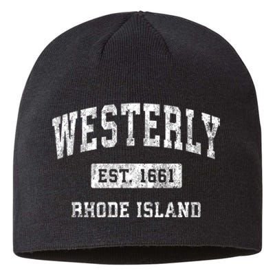 Westerly Rhode Island Ri Vintage Established Sports Sustainable Beanie