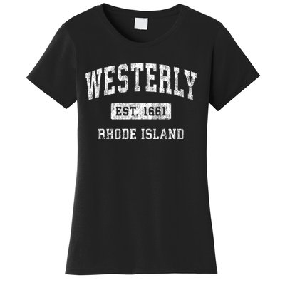 Westerly Rhode Island Ri Vintage Established Sports Women's T-Shirt