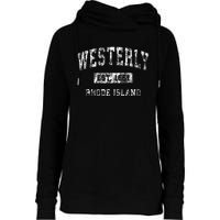 Westerly Rhode Island Ri Vintage Established Sports Womens Funnel Neck Pullover Hood