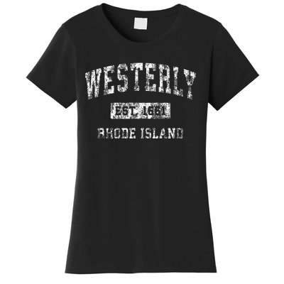 Westerly Rhode Island Ri Vintage Established Sports Women's T-Shirt