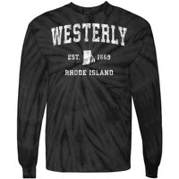 Westerly Rhode Island Ri Vintage Sports Tie-Dye Long Sleeve Shirt