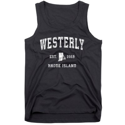 Westerly Rhode Island Ri Vintage Sports Tank Top