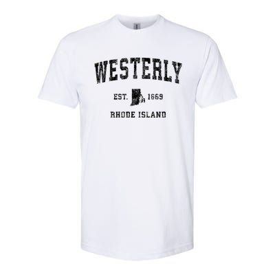 Westerly Rhode Island Ri Vintage Sports Softstyle CVC T-Shirt