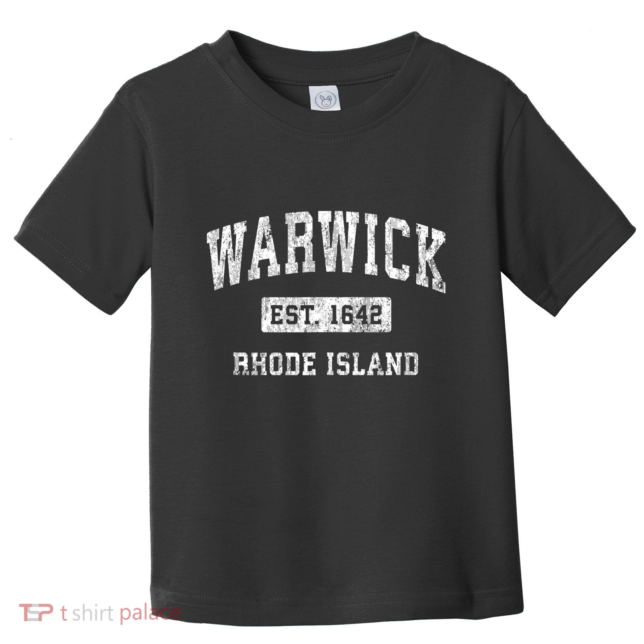 Warwick Rhode Island Ri Vintage Established Sports Toddler T-Shirt
