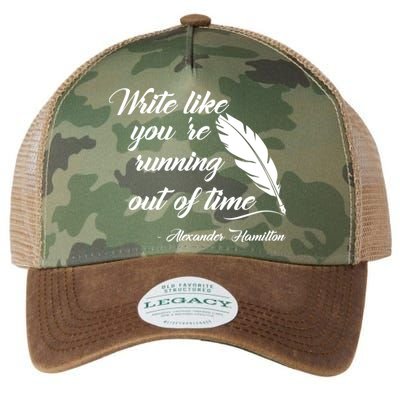 Write Like You're Running Out Of Time - Alexander Hamilton Quote Legacy Tie Dye Trucker Hat