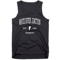 White River Junction Vermont Vt Vintage Athletic Sports Tank Top