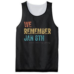 We Remember Jan 6th Vote Harris Walz 2024 Mesh Reversible Basketball Jersey Tank