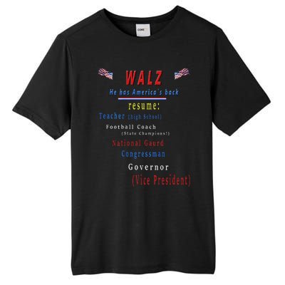 Walz Resume Kamala Harris President Funny Unique Special Tall Fusion ChromaSoft Performance T-Shirt