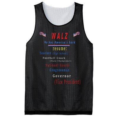 Walz Resume Kamala Harris President Funny Unique Special Mesh Reversible Basketball Jersey Tank