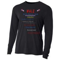 Walz Resume Kamala Harris President Funny Unique Special Cooling Performance Long Sleeve Crew