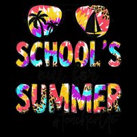 Womens Retro Last Day Of School Schools Out For Summer Teacher Life Bucket Hat