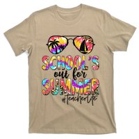 Womens Retro Last Day Of School Schools Out For Summer Teacher Life T-Shirt