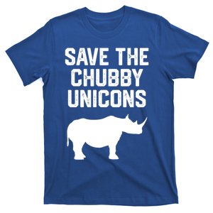 Wo Rhinoceros Lover Gift Save The Chubby Unicorns Gift T-Shirt