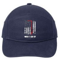 Welder Red Line American Flag USA Patriotic Welder 7-Panel Snapback Hat