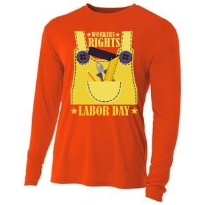 Workers Rights Labors Day Happy Labors Day Labors Day Gift Cooling Performance Long Sleeve Crew