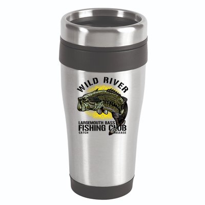 Wild River Largemouth Bass Fishing Club 16oz Travel Tumbler