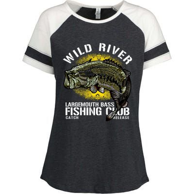 Wild River Largemouth Bass Fishing Club Enza Ladies Jersey Colorblock Tee