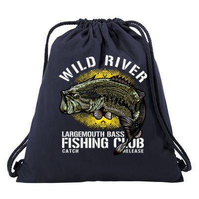 Wild River Largemouth Bass Fishing Club Drawstring Bag