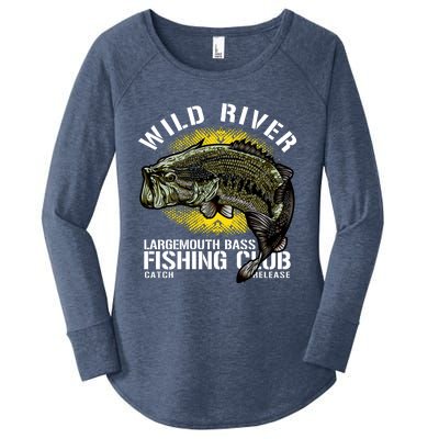 Wild River Largemouth Bass Fishing Club Women's Perfect Tri Tunic Long Sleeve Shirt