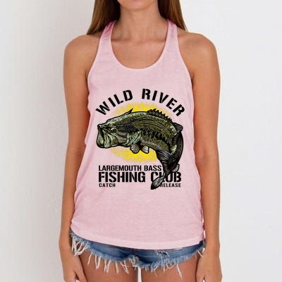 Wild River Largemouth Bass Fishing Club Women's Knotted Racerback Tank