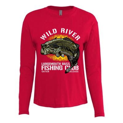 Wild River Largemouth Bass Fishing Club Womens Cotton Relaxed Long Sleeve T-Shirt