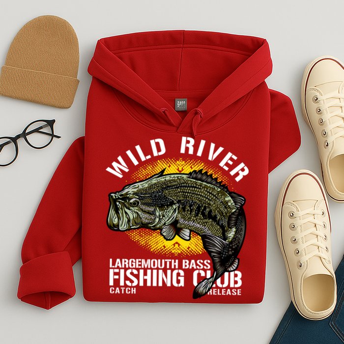 Wild River Largemouth Bass Fishing Club Hoodie