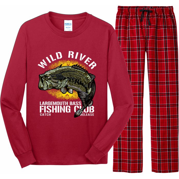 Wild River Largemouth Bass Fishing Club Long Sleeve Pajama Set