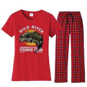 Wild River Largemouth Bass Fishing Club Women's Flannel Pajama Set